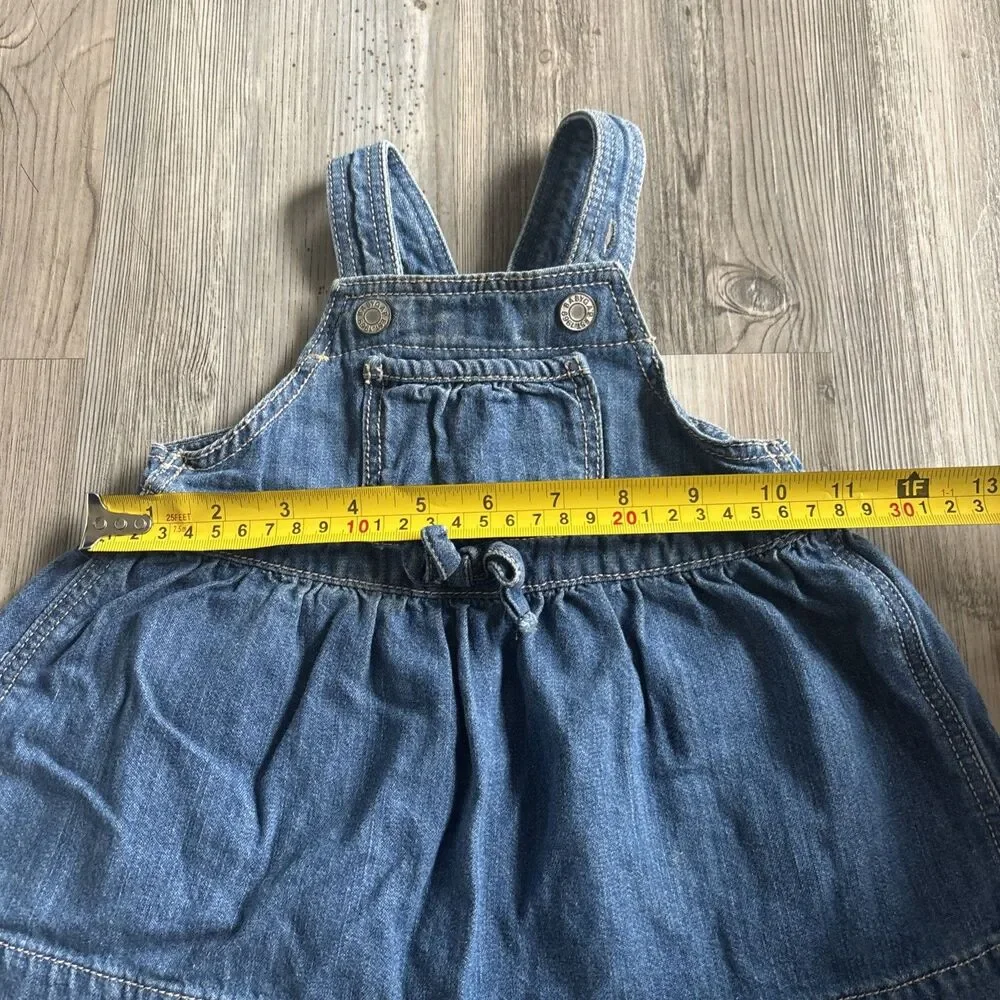 GAP Baby Denim 100% Cotton Overalls Dress Size 3-6 Months